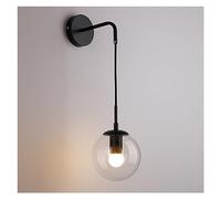 UOPYNE Modern Gold Hanging Wire Wall Sconces, Creative Globe Globe Shape Wall Lights, Indoor Bathroom Vanity Glass Wall Lamp, Farmhouse Wall Lighting for Bedroom Bedside Bathroom Living Room Basement