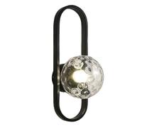 UOPYNE Modern Gold Wall Sconce Creative Minimalist Oval Wall Lights Japanese Metal Wall Lights with Glass Lampshade, for Living Room Dining Room Aisle Wall Decorative Art Bedroom Bedside