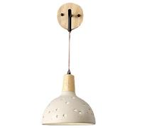 UOPYNE Vintage Wabi-sabi Style Wall Sconce, Classic Design Cement Wall Lamp, Creative Sector Shape Wall Light with Adjustable Hanging Wire, Wall Lighting for Bedroom Living Room Hallway Corridor