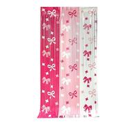 Uoqpty Bow Backdrop | Bow Tinsel Streamers | Birthday Party Decorations Backdrop,for Birthday Theme Party Wedding Bedroom Bathroom Kitchen Living Room