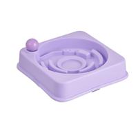 Uoqpty Cat Food Slow Feeder Bowl | Anti Choking Anti-Slip Interactive Feeding Dish,Cat Healthy Eating Puzzle Food Bowls,for Home Dorm Apartment Bedroom Living Room