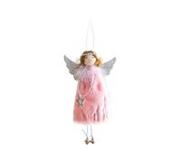 Uoqpty Christmas Angel Doll - Angel Tree Ornaments - with Bell Wing Girl Doll Pendant for Holiday Youth Child Nursery Garden Tree Backyard Front Door Wall Ceiling Wedding