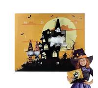 Uoqpty Countdown to Halloween - Halloween Gnome Calendar | 31-Day Aesthetic Festive Decorations for Window Home Door Mantle House Table Fireplace