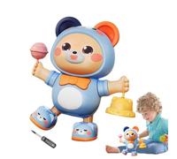 Uoqpty Dancing Toy | Cute Musical Moving Pet Bear - Crawling Soothing Toy - for Kids Girls Home Sleeping Easter Birthday Christmas