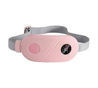 Uoqpty Heating Pad for Period Cramps - Vibrating Heat Belt for Period Cramp | Warmer Rechargeable for Stomach Back Waist Home Office Bed Travel Study Rest Reading Watching TV Women