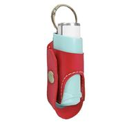 Uoqpty Portable Inhaler Holder - Portable Leather Inhaler Holder | Rugged Construction Inhaler Carry Case for Business Trip, Home, School, Camping, Travel