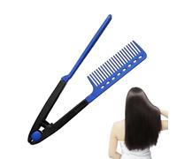 Uoqpty Straighten Comb, Hairdressing Styling Hair Straighten Comb, Professional Flat Ironing Smoothing Brush for Grooming Holiday Road Trip Travel Dating Commuting