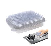 Uoqpty Vegetable Brush Scrubber for Food - Double-Sided Vegetable Cleaner,Dish Wash Bottle Sink Scrubber for Home Kitchen Bathroom Stove Oven Pan Pot Fruit Potato Carrot Cucumber