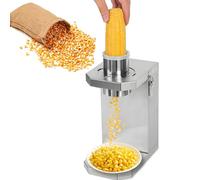 UORDBY 40W Electric Fresh Corn Stripper, Stainless Steel Corn Thresher Machine, 6.5cm Wide Chute, Removable Blade Perfect for Threshing Fresh and Cooked Corns
