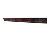 UORDBY Digital Multiple Time Zones Clock, LED World Time Clock,Hotel Time Zone Clock, 3/4/5/6 City Time Display, Adjustable Brightness, for Hotel Business Office Airport Use 5time