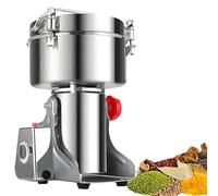 UORDBY Electric Grain Mill Grinder,Intelligent Timing Grist Mill,Dry Cereals Pulverizer for Corn Wheat Spices Herbs and More,Tabletop Use 304 Stainless Steel 2000g