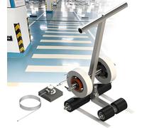 UORDBY Floor Tape Applicator, Court Line Tape Machine with Drawing Circle Kit, for Iines and Circles, Height Adjustable, for Basketball Courts, Road Warning and Parking Space