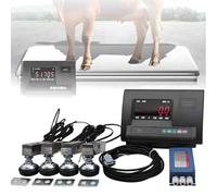 UORDBY High Precision Livestock Scale Kit,Scale Load Cell Scale Kit Platform, Maximum Load 5000kg, Animal Scale Kit, Loadometer Floor Scales for Animal Cattle Goat Pigs Horse Sheep 3000kg