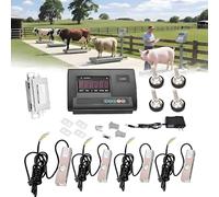 UORDBY High Precision Livestock Scale Kit,Scale Load Cell Scale Kit Platform, Maximum Load 5000kg with 4 Load Cells and Connection Box, for Cattle Pigs Sheep Goats 2000kg