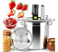 UORDBY Jam Automatic Stirrer, Commercial Food Mixer, With 4 Blade Stirring Scraper Adjustable Speed for Making Jam, Sauce, Filling, Seasoning Bottom Soup Sauce Stirre 25L