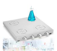 UORDBY Multi-Position Magnetic Stirrer, Lab Magnetic Mixer, 200-2000 RPM Stepless Speed Regulation, Stainless Steel Ultra-Thin, for major professional colleges, scientific research LC-UMS-4