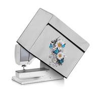Uorisanigo Cover for Sewing Machine Dust Cover Daisy Butterfly Protective Cover Compatible with Most Standard Sewing Machines Protection Decor Accessories Cover