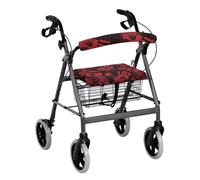 Uorisanigo Halloween Cover for Rollator Walker with Seat Blood Hands Rollator Walker Seat and Backrest Covers Dust Proof Fabric Protection Cover Halloween Decorations