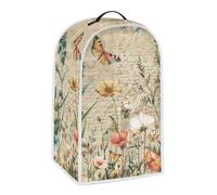 Uorisanigo Retro Floral Blender Covers for Kitchen Counter Dust Proof Small Appliance Covers Suitable for Most Coffee Machines Stand Mixers Blender Food Processor Juicer Decor Accessories