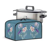 Uorisanigo Slow Cooker Cover Hummingbird 6-8 qt Dust Cover with Pocket & Top Handle Small Kitchen Appliance Covers Assecories