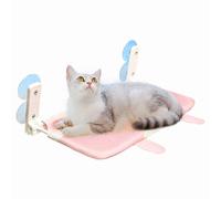 UOSIA Cat Perch for Window Foldable Cat Beds with Cute Pattern Cordless No Drillin Kitten Shelf Large Cats Suction Cup Window Seat Bed Sturdy Cat Window Hammock for Indoor Cats