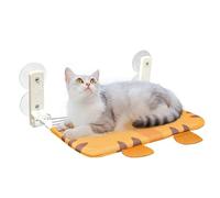UOSIA Cat Perch for Window Foldable Cat Beds with Cute Pattern Cordless No Drillin Kitten Shelf Large Cats Suction Cup Window Seat Bed Sturdy Cat Window Hammock for Indoor Cats