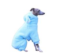 UOSIA Cute Rabbit Rars Greyhounds Pyjamas Solid Colour Greyhounds Turtleneck Hoodie Jumper Warm Fleece Full Body Onesie Apparel Outfits For Whippet-Like Dogs