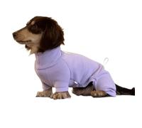UOSIA Dachshund Coats for Small Medium Dogs 4 Legs Soft Cozy Winter Warm Dog Onesie Jumpsuit with Adjustable Drawstring Turtleneck Pet Clothes for Mini Dachshund