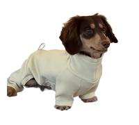 UOSIA Dachshund Coats for Small Medium Dogs 4 Legs Soft Cozy Winter Warm Dog Onesie Jumpsuit with Adjustable Drawstring Turtleneck Pet Clothes for Mini Dachshund