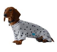UOSIA Dachshund Dog Onesie Clothes Lightweight Thin Mini Dachshund Coat Sweatshirt With Printed Pattern Four-Legged Long Sleeves Round Neck Puppy Jumpsuit Pajamas Outfits For Spring Autumn