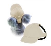 UOSIA Dog Baseball Cap with Ear Holes, Adjustable Design, Pet Sun Hats for Small Medium Dogs and Cats, Outdoor All Season