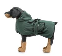 UOSIA Dog Bathrobe Towel Drying Coat Absorbent Hooded Bath Towel For Puppy Small Medium Large Dog Cat Cozy Pet Fast Drying Coat With Waist And Pocket