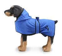 UOSIA Dog Bathrobe Towel Drying Coat Absorbent Hooded Bath Towel For Puppy Small Medium Large Dog Cat Cozy Pet Fast Drying Coat With Waist And Pocket