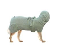 UOSIA Dog Bathrobe Towel Pineapple Grid Fast Drying Absorbent Pet Dog Hooded Bath Robe Towel Adjustable Pet Drying Coat For Medium Large Breeds