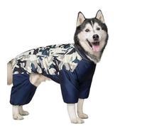 UOSIA Dog Coat Dog Warm Jacket, 4 Legs Covered Waterproof Windproof Reflective Warm Dog Snowsuit with Zippered Outdoor Dog Snow Jacket for Small Medium Large Dogs