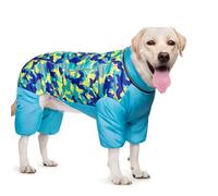 UOSIA Dog Coat Dog Warm Jacket, 4 Legs Covered Waterproof Windproof Reflective Warm Dog Snowsuit with Zippered Outdoor Dog Snow Jacket for Small Medium Large Dogs