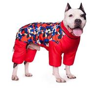 UOSIA Dog Coat Waterproof Dog Jacket for Winter Warm Fullbody Dog Snowsuit with Zip Up & Fleece Lined Pet Clothes Four-Legged Puffer Coat for Large Dogs