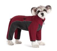 UOSIA Dog Coats for Small Dogs Winter Windproof Dog Jumpsuit Warm Fleece Dog Jacket Reflective Turtleneck Dog Bodysuit Cold Weather Clothes for Chihuahua Poodles Yorkshire Pet Apparel