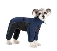 UOSIA Dog Coats for Small Dogs Winter Windproof Dog Jumpsuit Warm Fleece Dog Jacket Reflective Turtleneck Dog Bodysuit Cold Weather Clothes for Chihuahua Poodles Yorkshire Pet Apparel