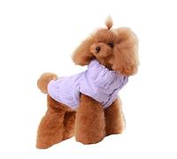 UOSIA Dog Down Winter Coat Cute Puppy Fleece Puffer Vest With D-Rings Warm Pet Snowsuit Puffer Vest With Snap Closure, Cold Weather Coats For Boy Girl Puppy