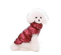 UOSIA Dog Down Winter Coat Cute Puppy Fleece Puffer Vest With D-Rings Warm Pet Snowsuit Puffer Vest With Snap Closure, Cold Weather Coats For Boy Girl Puppy
