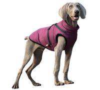 UOSIA Dog Jacket with Harness Small Dog Coat for Winter Warm Fleece Dog Jackets Adjustable Reflective Puppy Vest Windproof Waterproof Dog Cold Weather Outfit for Large Medium Dogs