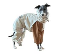 UOSIA Dog Raincoat Winter 4-Legged Jacket Windproof Waterproof Zipper Coat Fleece Thick Warm Turtleneck RainCoat For Italian Greyhound