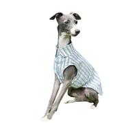 UOSIA Dog Shirt for Large Dogs Formal Italian Greyhound Clothes Summer Dog Shirt Fashionable Classic Stripes Dog Vest Puppy Wedding Birthday Apparel Soft Thin Dog T Shirts for Small Medium Dogs