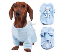UOSIA Dog Sweaters For Dachshunds Dog Sweatshirt Cute Autumn Winter Pet Clothes Outfit With Bear Two-Leg Comfy Boy Puppy Cat Pullover Jumper For Mini Dachshund