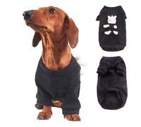 UOSIA Dog Sweaters For Dachshunds Dog Sweatshirt Cute Autumn Winter Pet Clothes Outfit With Bear Two-Leg Comfy Boy Puppy Cat Pullover Jumper For Mini Dachshund