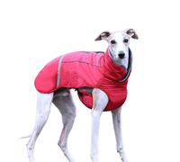 UOSIA Dog Winter Coat With Fleece Lining Windproof Turtleneck Cold Weather Coats For Italian Greyhound Whippets, Adjustable Quick-Release Buckle For Medium/Large Dogs