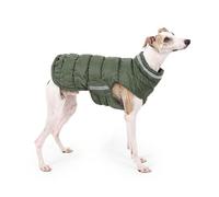 UOSIA Dog Winter Fleece Coat Jacket Windproof Waterproof Italian Greyhound Coat Adjustable Turtleneck Down Jacket For Medium Large Whippet Dogs