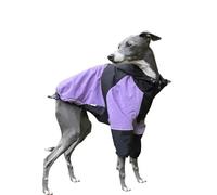 UOSIA Dog Zip Up Coat Windproof Fleece Jacket For Italy Greyhound Lightweight Waterproof Soft Hooded Sweatshirt For Medium Dogs