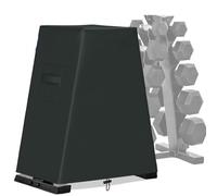UOSIA Dumbbell Rack Dust Cover 420D Waterproof A-Frame Dumbbell Rack Cover Adjustable Drawstring & Ventilated Design For Home Gym Equipment